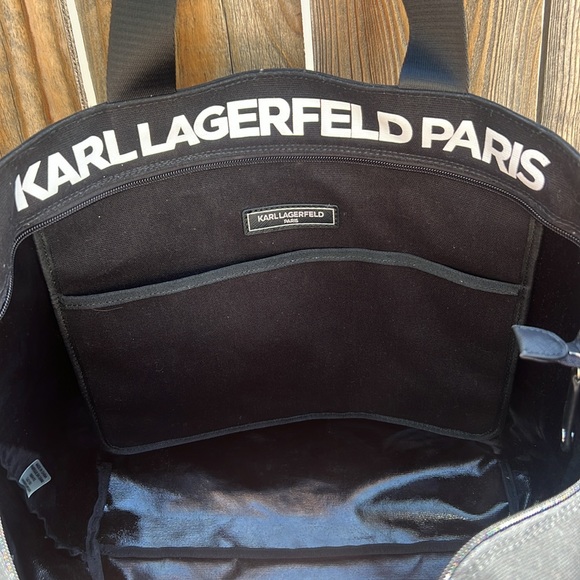 KARL LAGERFELD PARIS TOTE BAG.🖤 - Picture 10 of 17